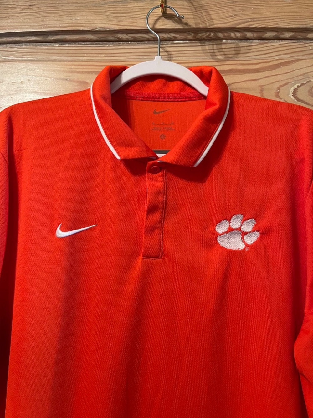 Nike Clemson Tigers Short Sleeve Polo Shirt - Team Issue - Men's XL